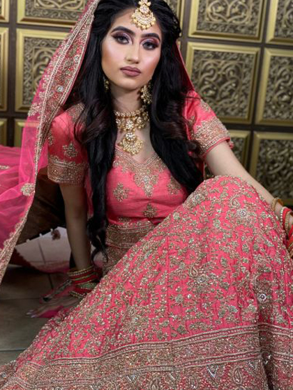 Red Bridal Lehnga - Ash Creations